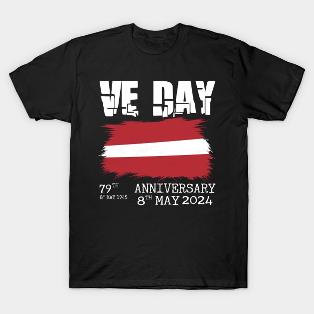 79 Years of Freedom: Celebrating VE Day with Latvia T-Shirt by chems eddine